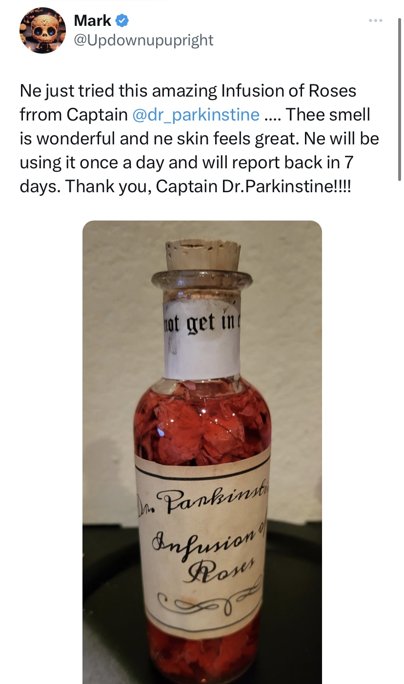 Dr. Parkinstine's Infusion of Roses